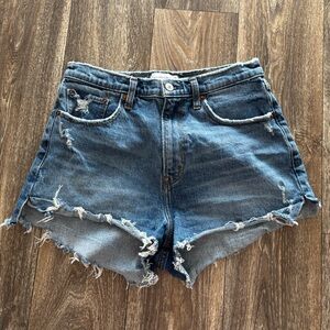 Abercrombie & Fitch High Rise Mom Jean Shorts